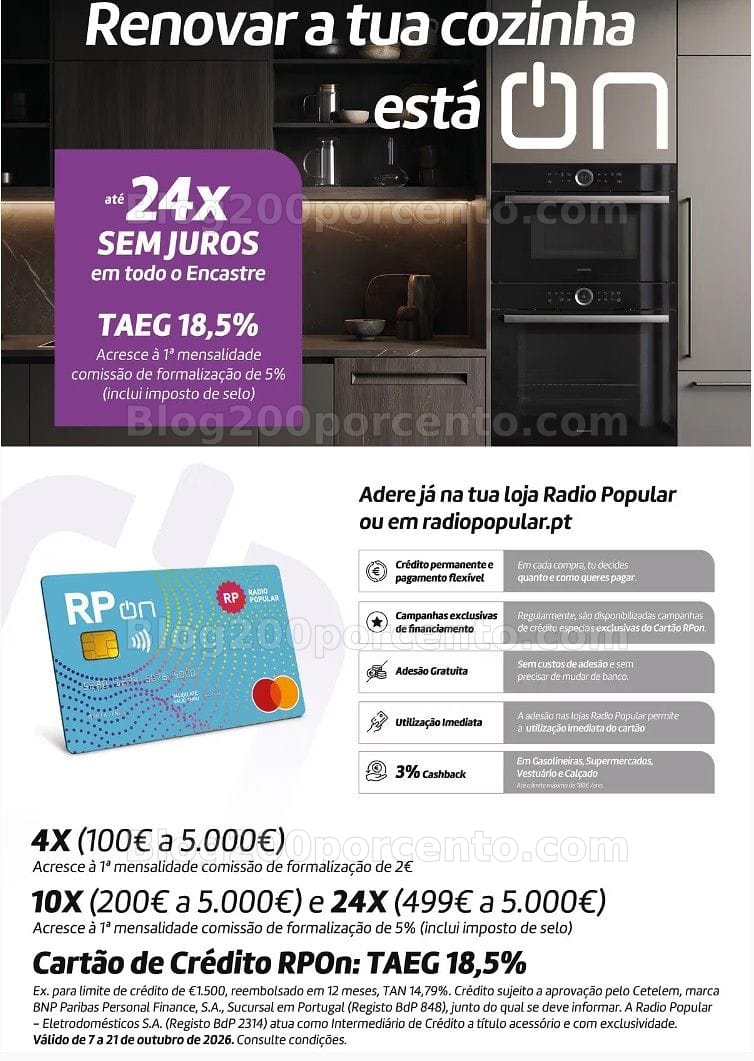 Antevisão Folheto RADIO POPULAR Promoções até 21 outubro